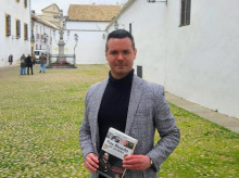 Alejandro Aguilar, en la plaza de Capuchinos