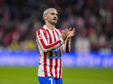 Antoine Griezmann celebra la victoria del Atlético por 3-2 ante la Real Sociedad