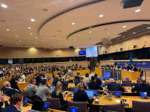 Más de 200 policías participaron en la jornada del Parlamento Europeo