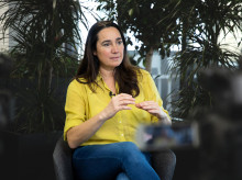 La ginecóloga Alexandra Henríquez, durante la entrevista con El Debate