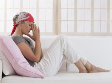 Una mujer con cáncer de mama