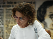 La exministra María Jesús Montero, en la Comisión de Hacienda del Senado (archivo