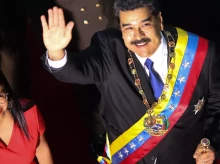 Delcy Rodríguez y Nicolás Maduro cuando trabajaban codo con codo en la última investidura del bolivariano