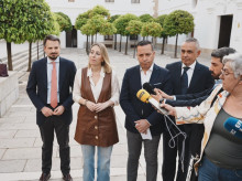 María Guardiola y Óscar Fernández Calle anuncian el acuerdo de gobierno en Extremadura