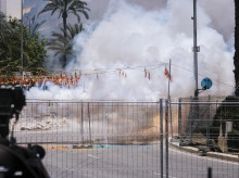 Imagen de archivo de una mascletà en las Hogueras de Alicante.