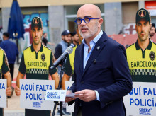 Daniel Sirera, este martes, en la presentación de la campaña 'Calles seguras'