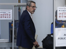 Imagen del excomisionado del Gobierno para la dana, José María Ángel, accediendo a la Ciudad de la Justicia de Valencia.EX-COMISIONADO DEL GOBIERNO PARA LA DANA