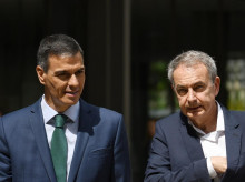Pedro Sánchez y José Luis Rodríguez Zapatero, en una imagen de archivo