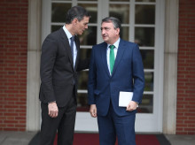 Pedro Sánchez y Aitor Esteban, en una imagen de archivo