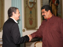 Imagen de archivo de José Luis Rodríguez Zapatero con Nicolás Maduro