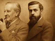 Ilustración de J.R.R. Tolkien y Antonio Gaudí