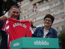 Arnaldo Otegi y María del Río, en Bilbao

REMITIDA / HANDOUT por EH BILDU
Fotografía remitida a medios de comunicación exclusivamente para ilustrar la noticia a la que hace referencia la imagen, y citando la procedencia de la imagen en la firma
06/6/2026