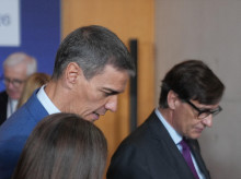 El presidente del Gobierno, Pedro Sánchez, y el presidente catalán, Salvador Illa, hace unos días en Barcelona