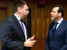 Óscar Puente, en la reunión de ministros de Transportes celebrada en Luxemburgo