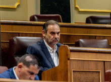 El diputado José Luis Ábalos durante una sesión plenaria en el Congreso, en una imagen de archivo