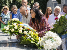 La secretaria general del PPdeG, Paula Prado, en el homenaje a Miguel Ángel Blanco