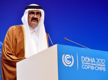 El jeque Hamad bin Khalifa Al Thani