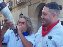 Imagen de Paco 'El Tito' en las fiestas de San Fermín de Pamplona.