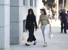 La expareja de José Luis Ábalos, Jessica Rodríguez, a su llegada a la Audiencia Nacional