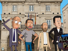 Serie satírica sobre la política orensana