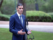 El presidente del Gobierno, Pedro Sánchez, el pasado verano en el Palacio de Marivent