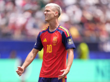 (Foto de ARCHIVO)
Dani Olmo of Spain reacts during the FIFA World Cup 2026 Quarter Final match between Spain and Belgium at Los Angeles Stadium on July 10, 2026 in Inglewood, California.

Jose Breton / AFP7 / Europa Press
09/7/2026 ONLY FOR USE IN SPAIN