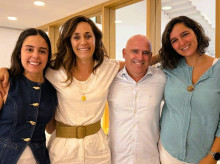 Yael Moreno, de 'Según tu Palabra'; Patricia Serrano, de RetiroStays; Edu Gómez, (Director del programa Eroi de UFV) y Carmen Ramírez de Hawa