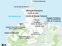 mapa ceuta leyenda