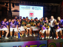 Los ganadores, el equipo Cascarones