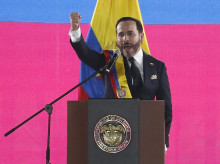Abelardo de la Espriella en su primer discurso oficial