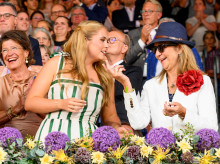Prinsess Amalia, Queen Mary from Denmark, Princess Elena during the opening of the 2026 FEI World Championships in Aachen.