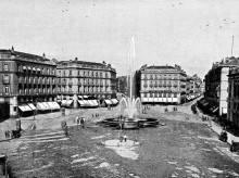 Puerta del Sol en Madrid, España - Siglo XIX