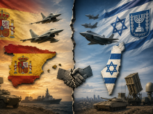 Ilustración de la ruptura de relaciones entre España e Israel