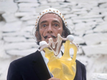 El pintor Salvador Dalí en 1968