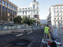 Obras de remodelación de la plaza de Jacinto Benavente y su entorno