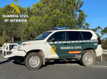 Coche de la Guardia Civil en la provincia de Huelva
