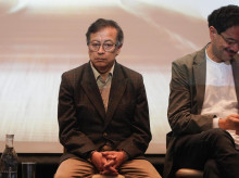 El expresidente de Colombia Gustavo Petro y el senador Iván Cepeda, en Bogotá