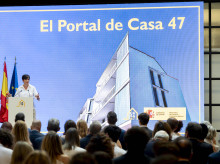 La ministra de vivienda, Isabel Rodríguez, clausura el acto ‘Más vivienda pública, más vivienda asequible’