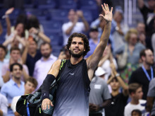 Carlos Alcaraz tras perder en los cuartos de final del US Open ante Ben Shelton
