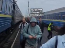 ataque ruso contra un tren