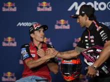 Marc Márquez y Jorge Martín, en una imagen de esta temporada