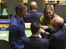 Pedro Sánchez y Sara Aagesen, en la ONU