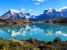 Lago Pehoe en el Parque Nacional Torres del Paine (Patagonia)