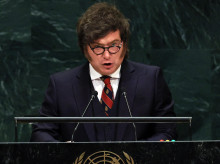 Javier Milei, presidente de Argentina, durante su discurso ante la ONU en Nueva York