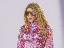 Shakira durante su actuación en Madrid el 18 de septiembre