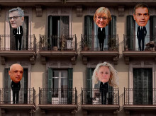 Arriba: Bolaños, Perea, Sánchez y Puente. Abajo: Simancas y Mínguez