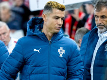 Cristiano Ronaldo, dirección al banquillo en el Noruega - Portugal