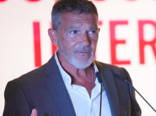 El actor, Antonio Banderas, interviene en el acto institucional 'Málaga, 60 años de Vida Compartida'