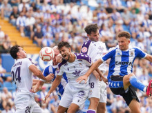 Imagen del partido entre el Hércules de Alicante y el Real Jaén