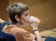 La presidenta de Navarra, María Chivite, durante el debate sobre el Estado de la Comunidad, en el Parlamento de Navarra, a 24 de septiembre de 2026, en Pamplona, Navarra (España). El pleno del Parlamento de Navarra celebra este jueves y el viernes, 24 y 25 de septiembre, el último Debate sobre el Estado de la Comunidad foral correspondiente a la XI Legislatura.

Eduardo Sanz / Europa Press
24/9/2026